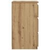vidaXL n&aacute;ttbor&eth;ssk&aacute;pur Artisan Oak 40x35x62,5 cm Hanna&eth;ur vi&eth;ur