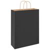 vidaXL Papp&iacute;rspokar 250 stk me&eth; Handf&ouml;ngum Svartir 32x12x42 cm