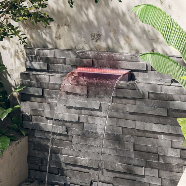 vidaXL Afrennslisr&aacute;s fyrir Foss me&eth; RGB LED Akr&yacute;l 45 cm