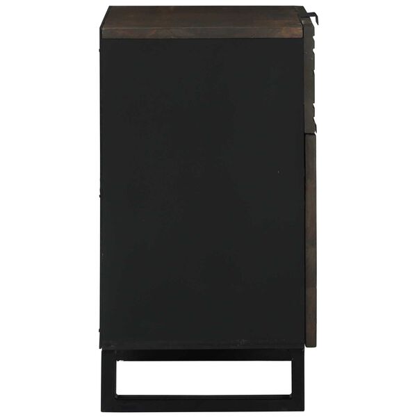 vidaXL Noatöflu skápur Valhnota 50 x 33 x 60 cm Gegnheill akasíuviður