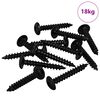 vidaXL Sj&aacute;lfvirkur Nagli 9000 pcs Svartur St&aacute;l