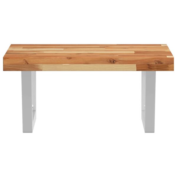 vidaXL Veggfest Handlaugarhilla St&aacute;l og Gegnheil Akas&iacute;a