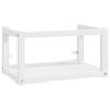 vidaXL Vegghengd Handlaugargrind Hv&iacute;t 59x38x31 cm J&aacute;rn
