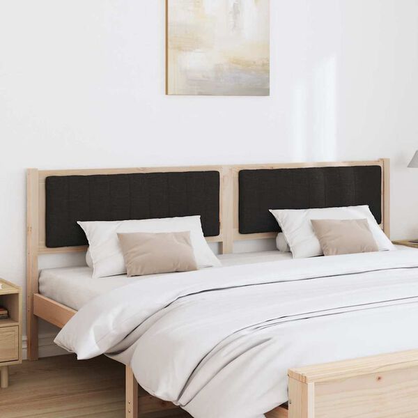 vidaXL B&oacute;lstru&eth; r&uacute;mgafl me&eth; h&ouml;fu&eth;gafl Br&uacute;nn 200 cm Solid furuhikk