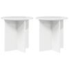 vidaXL Bl&oacute;mastandur 2 pcs H&aacute;glansandi hv&iacute;tur 40 x 40 x 40 cm