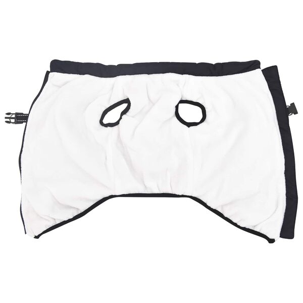 vidaXL Hundak&aacute;pa me&eth; belti D&ouml;kkbl&aacute;r L52 Fl&iacute;s og p&oacute;l&yacute;ester