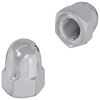 vidaXL Eikarn&ouml;t 2 pcs Silfur M6 x 10 mm J&aacute;rn