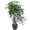 vidaXL Gerviplanta Fl&eacute;tta&eth; Peningatr&eacute; me&eth; Bl&oacute;mapotti 85 cm Gr&aelig;n