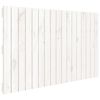 vidaXL Vegghengdur H&ouml;f&eth;agafl Hv&iacute;tur 108x3x60 cm Gegnheil Fura