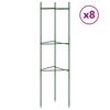 vidaXL T&oacute;matagrind 8 stk. 116 cm St&aacute;l og PP