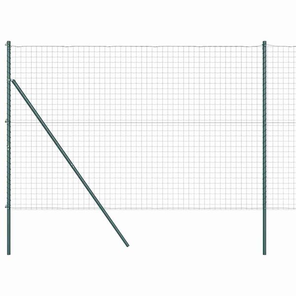 vidaXL Gir&eth;ing me&eth; p&oacute;st Gr&aelig;nn 1,6 x 10 m St&aacute;l og PVC