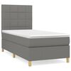 vidaXL H&oacute;lfa&eth; Springr&uacute;m me&eth; D&yacute;nu D&ouml;kkgr&aacute;tt 80x200 cm Tauefni