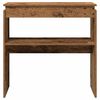 vidaXL Console Borð Old Wood 80x30x80 cm Engineered Wood