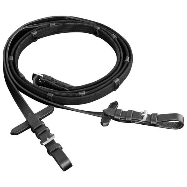 vidaXL Le&eth;urbeisli f/ Fullvaxta Hesta me&eth; Sk&aacute;reim, Taumum+M&eacute;lum Svart