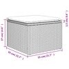 vidaXL 9 Hluta Gar&eth;s&oacute;fasett me&eth; Sessum Drapplitu&eth; Blanda P&oacute;l&yacute;rattan