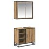 vidaXL Ba&eth;herbergismublasett 2 pcs Artisan Eik Samsettur vi&eth;ur