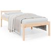 vidaXL R&uacute;mgrind f/ Eldri Borgara 90x190 cm Einbrei&eth; Gegnheil Fura