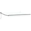 vidaXL H&aelig;gt a&eth; draga saman skyggni Hv&iacute;tt 400 &times; 300 cm