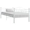 vidaXL Svefns&oacute;fi R&uacute;mgrind &uacute;r hv&iacute;tu j&aacute;rni 90x200 cm