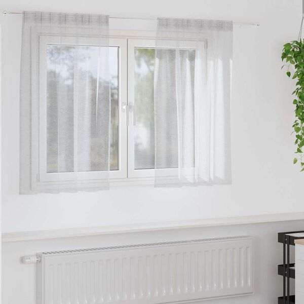 vidaXL Voile gard&iacute;na 2 pcs Lj&oacute;sgr&aacute;r 140 x 140 cm P&oacute;l&yacute;ester