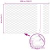 vidaXL Gir&eth;ingarp&oacute;stur Silfur 50 x 0,6 m (36 mm net) St&aacute;l
