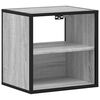 vidaXL Vegghengdur n&aacute;ttbor&eth;ssk&aacute;pur Gr&aacute;r Sonoma 40x31x39,5 cm