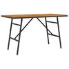 vidaXL Bor&eth;stofubor&eth; Br&uacute;nn 110 x 55 x 61,5 cm Hrein akas&iacute;utr&eacute;
