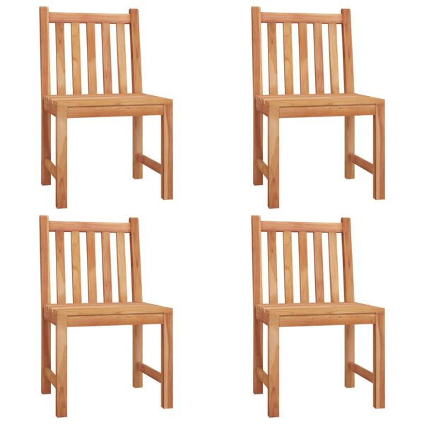 vidaXL 5 Hluta Gar&eth;bor&eth;stofusett Gegnheill Tekkvi&eth;ur