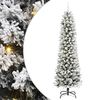 vidaXL Gervi j&oacute;latr&eacute; me&eth; 300 LED Hv&iacute;tt 240 cm PVC, Metall og Plastefni