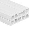 vidaXL Kapalstokkar 25x16 mm 10 m PVC