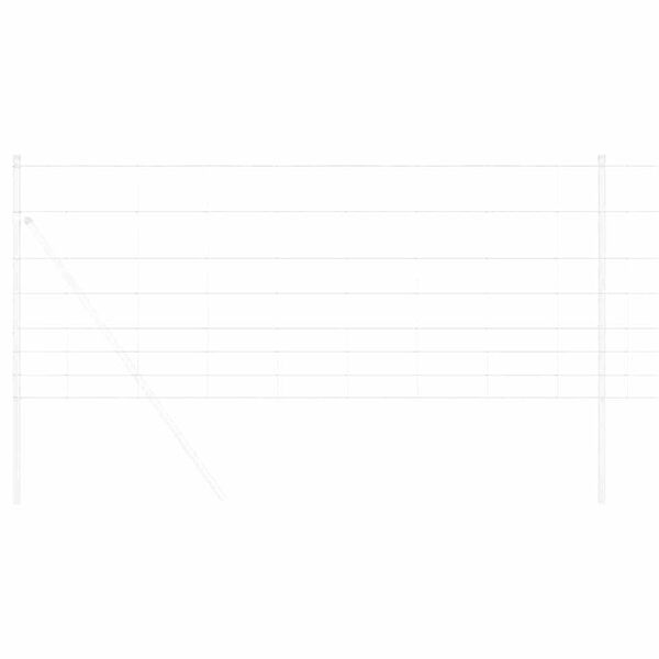 vidaXL T&uacute;nagir&eth;ing Silfur 100 x 1 m Sinkh&uacute;&eth;a&eth; st&aacute;l