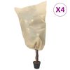 vidaXL Fl&iacute;spl&ouml;ntuyfirbrei&eth;slur m/Reyri&thorn;veng 4 stk. 70 g/m&sup2; 0,8x0,8 m