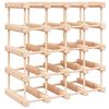 vidaXL V&iacute;nrekki fyrir 20 Fl&ouml;skur 46,5x23x46,5 cm Gegnheil Fura