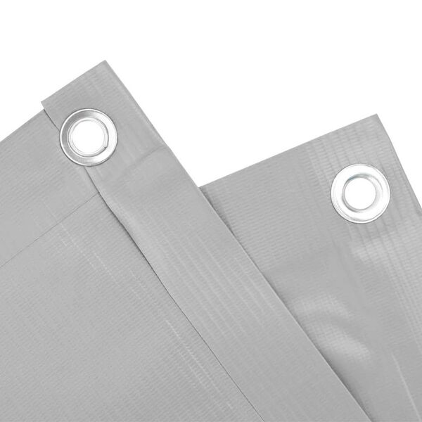 vidaXL Skj&oacute;lveggur &aacute; Svalir Gr&aacute;r 700x120 cm PVC