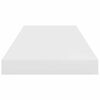 vidaXL Vegghengd Hilla H&aacute;glans Hv&iacute;t 60x23,5x3,8 cm MDF
