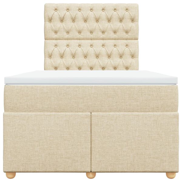 vidaXL H&oacute;lfa&eth; Springr&uacute;m me&eth; D&yacute;nu Rj&oacute;mahv&iacute;tt 120x200 cm Tauefni