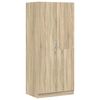 vidaXL Fatask&aacute;pur Sonoma Eikarlitur 80x52x180 cm Samsettur Vi&eth;ur