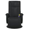 vidaXL Sn&uacute;ningur Nudd Recliner St&oacute;ll Svartur 71 x 90 x 105 cm