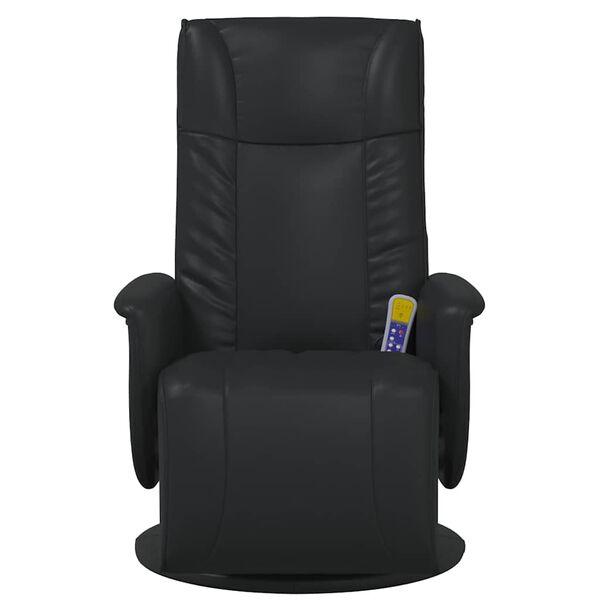 vidaXL Sn&uacute;ningur Nudd Recliner St&oacute;ll Svartur 71 x 90 x 105 cm