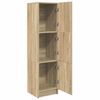 vidaXL Highboard Sonoma eikarlitur 31.5 x 32 x 124 cm Samsettur viður