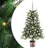 vidaXL J&oacute;latr&eacute; me&eth; 150 LED me&eth; standi Gr&aelig;nn 90 cm PE