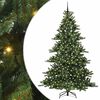 vidaXL Gervi hengdu j&oacute;latr&eacute; me&eth; 300 LED Gr&aelig;nn 210 cm PVC og St&aacute;l