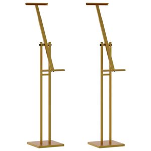 vidaXL S&yacute;ningarskj&aacute;r 2 pcs gold 26,5 x 26,5 x 150 cm St&aacute;l