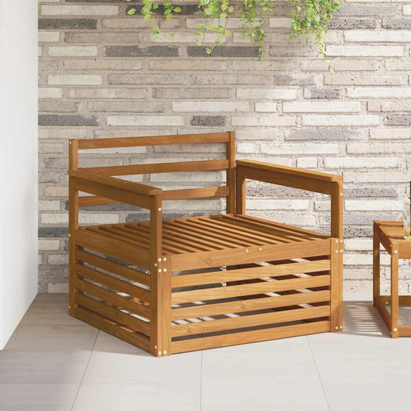 vidaXL 2 Stykki S&oacute;fi me&eth; armheimar Hrein akas&iacute;utr&eacute; N&aacute;tt&uacute;rulegur