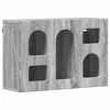 vidaXL Vegghengdur sk&aacute;pur Gr&aacute;r Sonoma 60 x 20 x 40 cm Samsettur vi&eth;ur