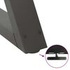 vidaXL s&oacute;fabor&eth;sf&aelig;tur 2 stk. antras&iacute;t 30x(30-31,3) cm st&aacute;l