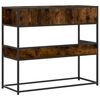 vidaXL Console Borð Reykt Eik 90x35x80 cm Engineered Wood