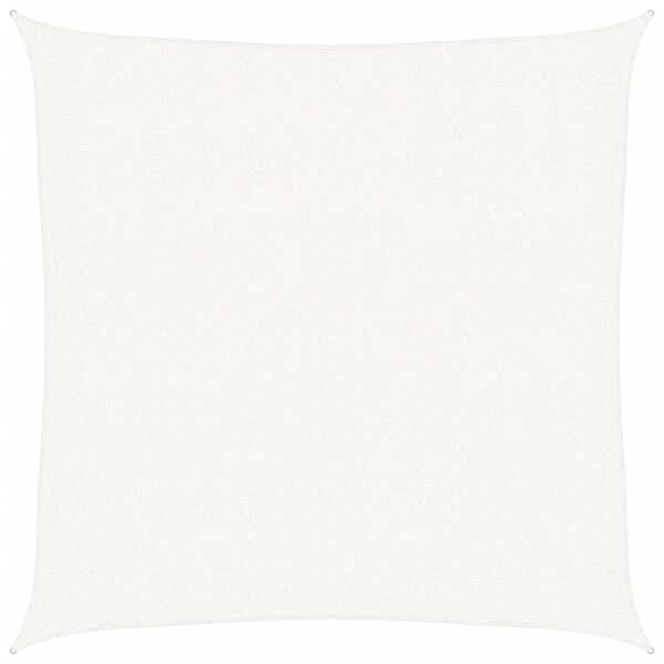 vidaXL S&oacute;lskyggni S&oacute;lsegl HDPE Ferningur 2 x 2 m Hv&iacute;tt