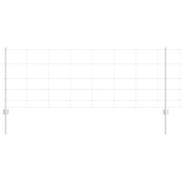 vidaXL Gir&eth;ing me&eth; p&oacute;st Silfur 0,8 x 100 m St&aacute;l
