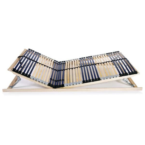 vidaXL Rúmbotn með 42 Þverspýtum 7 Svæði 100x200 cm